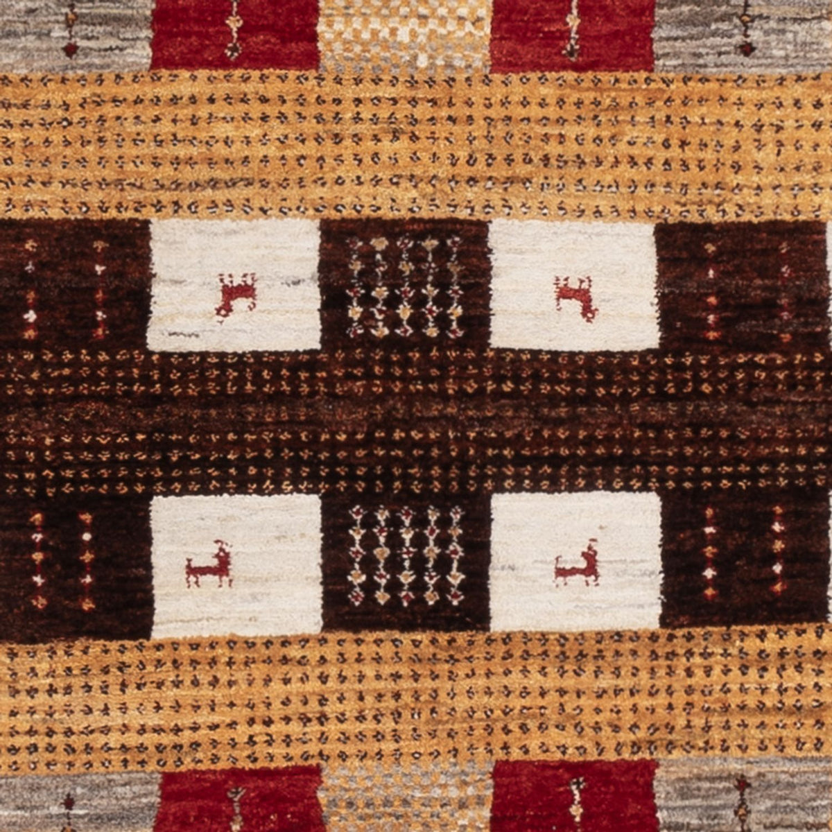 Gabbeh Rug - Loribaft Indus - 193 x 145 cm - multicolored