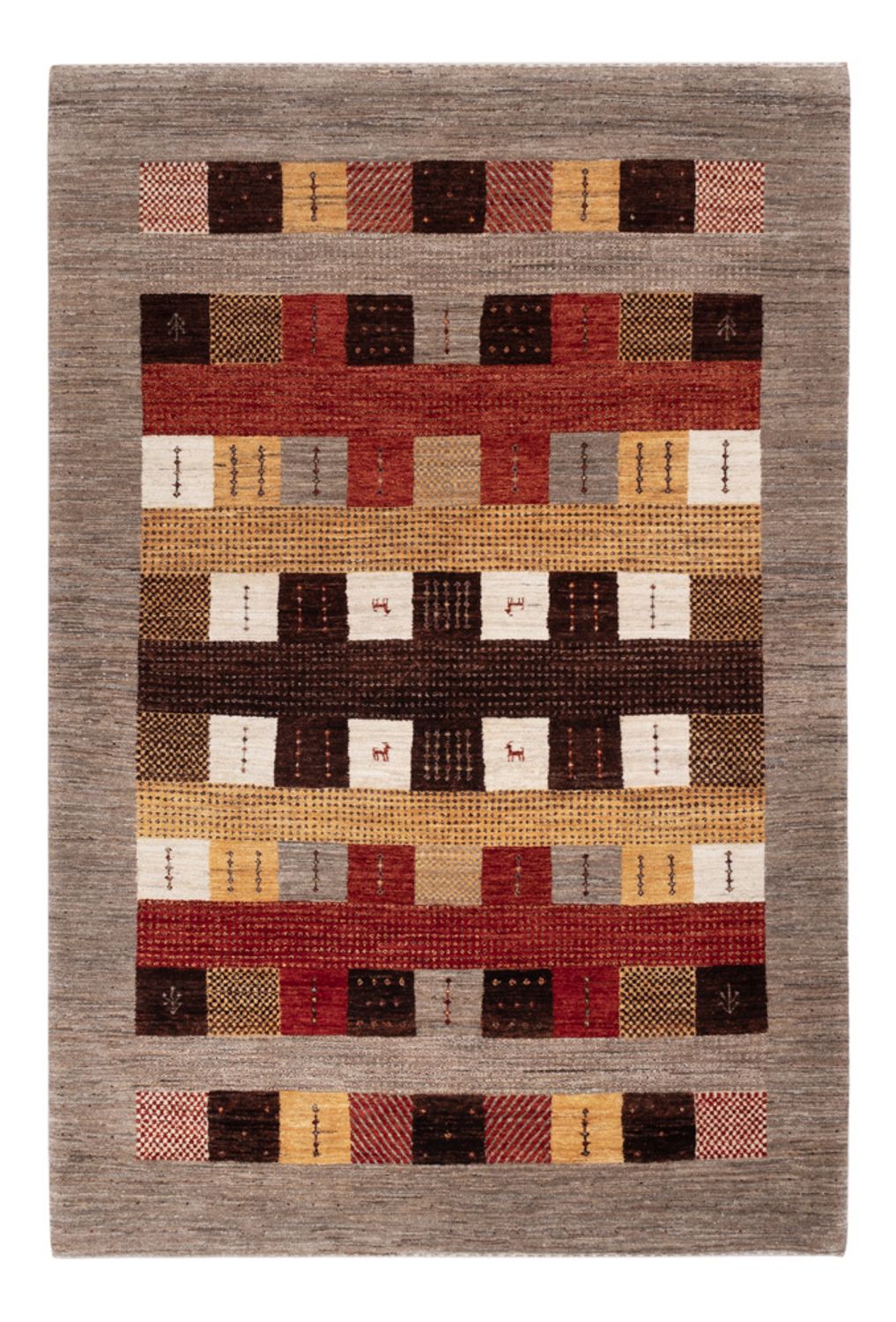Gabbeh Rug - Loribaft Indus - 216 x 147 cm - multicolored
