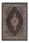 Indo Tabriz Rug 141x204cm - Oriental Rug - Rectangle / Dark Grey / 141 x 204 cm Rectangle
