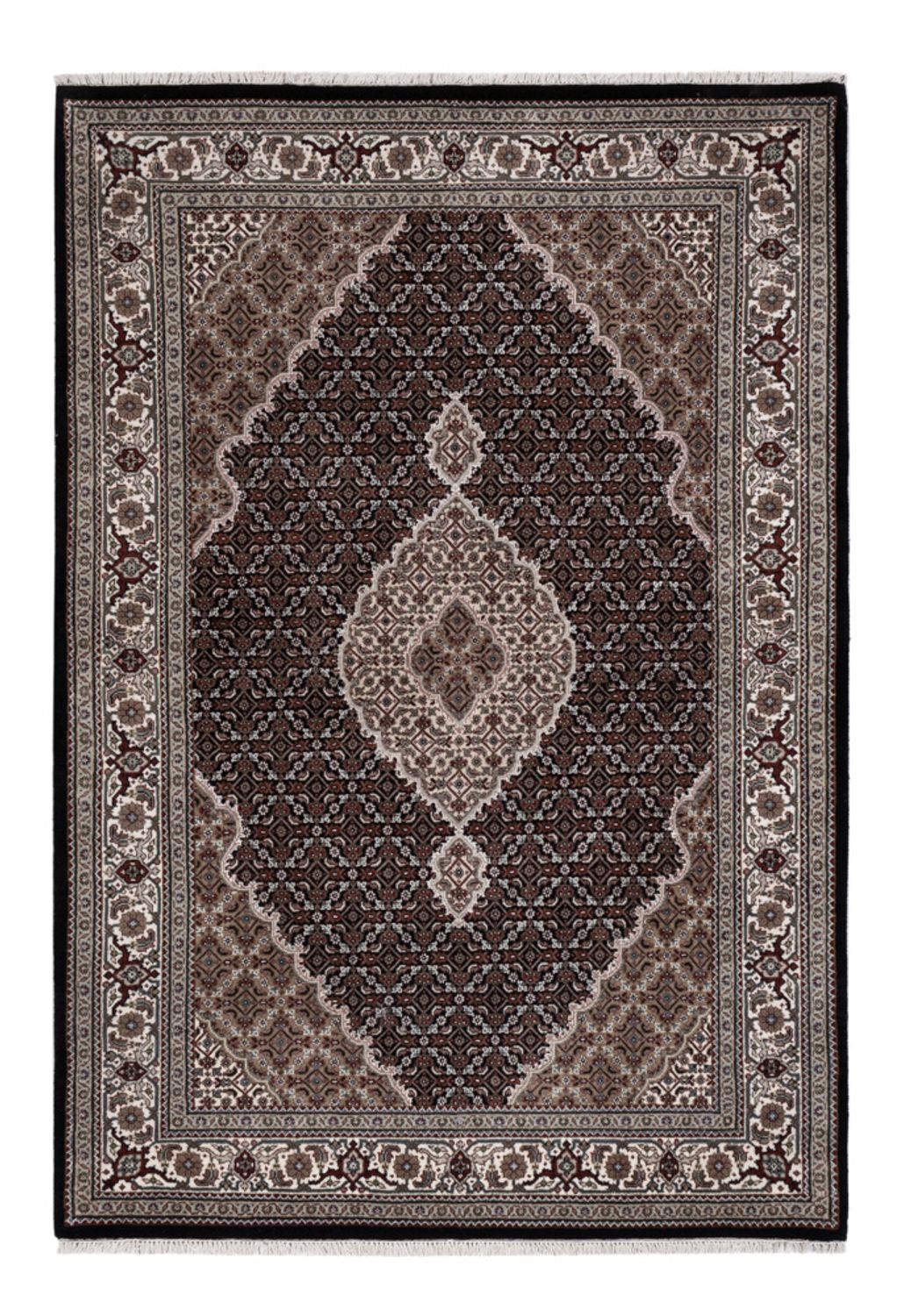 Oriental Rug - Tabriz - 204 x 141 cm - dark grey