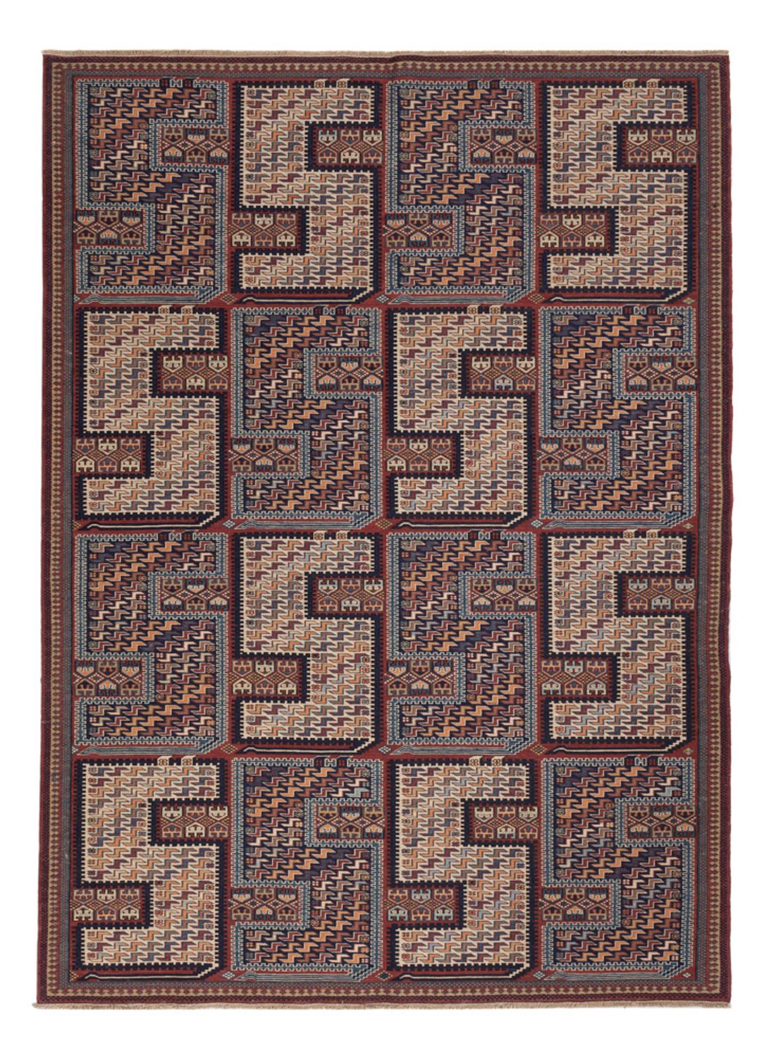 Kelim Rug - Oriental - Soumak - 215 x 155 cm - dark beige