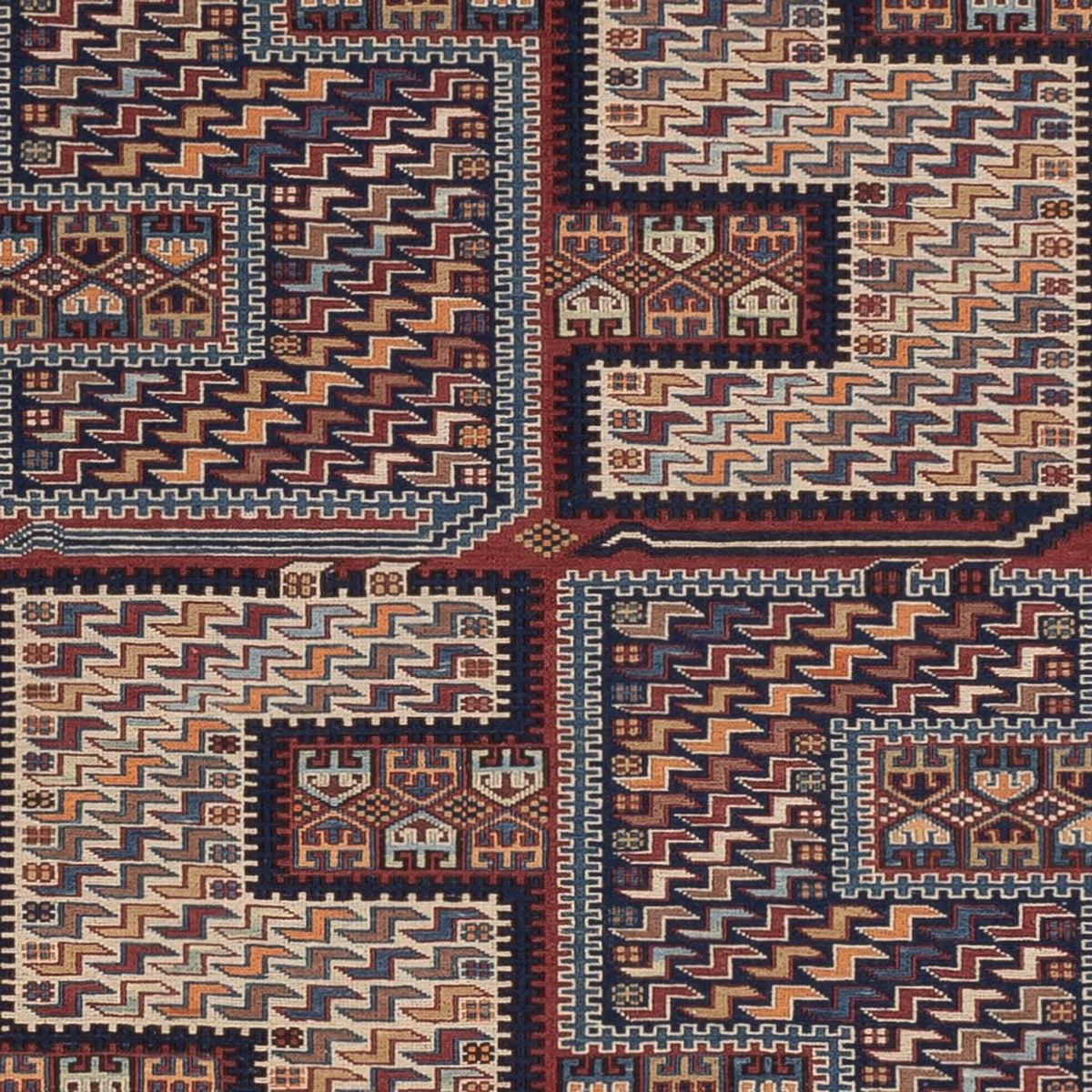 Kelim Rug - Oriental - Soumak - 215 x 155 cm - dark beige