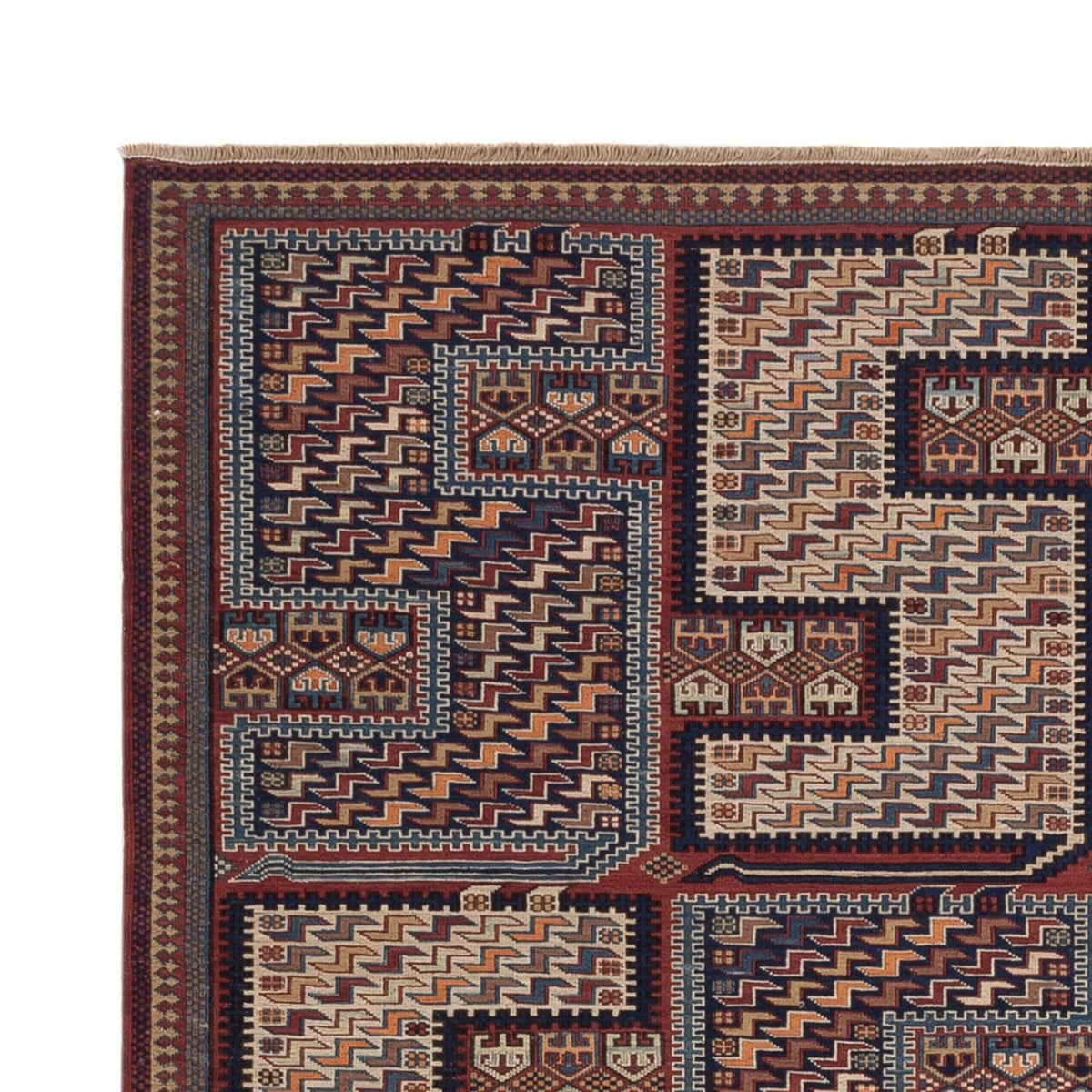 Kelim Rug - Oriental - Soumak - 215 x 155 cm - dark beige