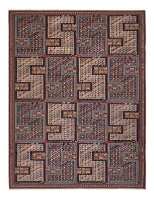 Kelim Rug - Oriental - Soumak - 205 x 166 cm - dark beige