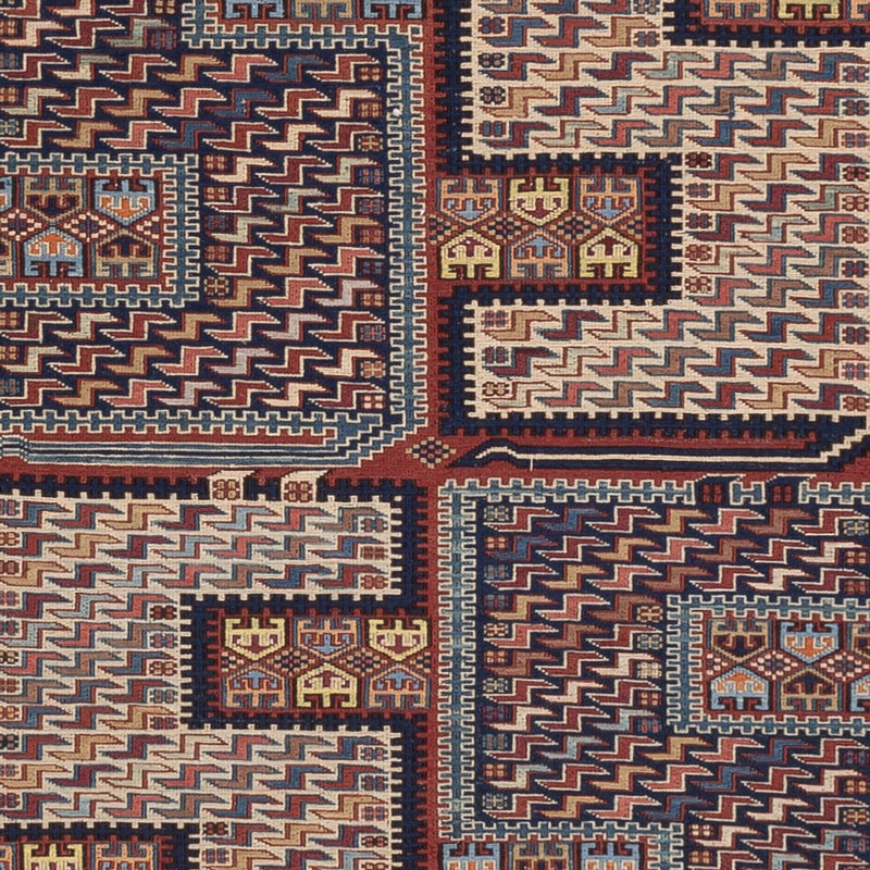 Kelim Rug - Oriental - Soumak - 205 x 166 cm - dark beige