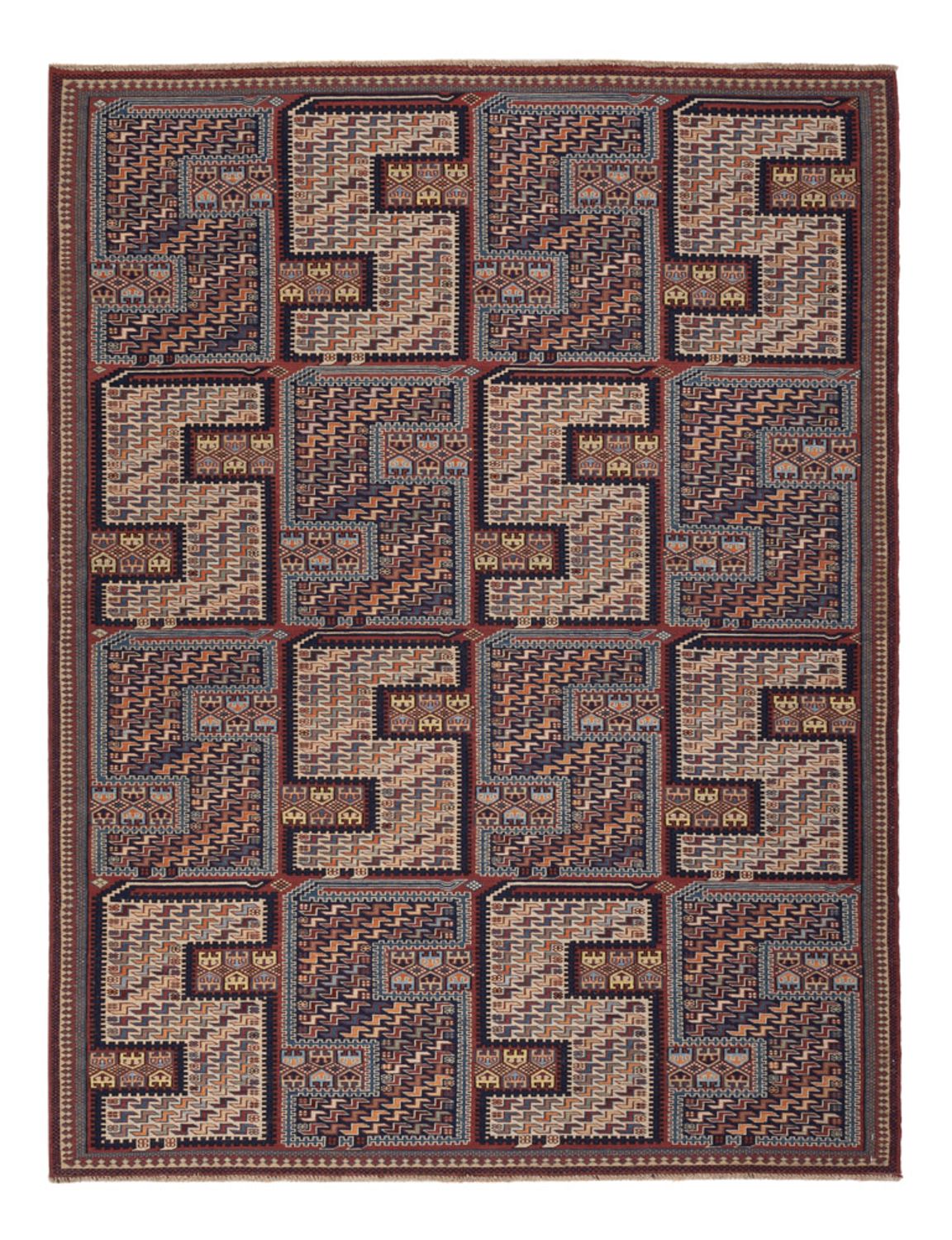 Kelim Rug - Oriental - Soumak - 209 x 166 cm - dark beige