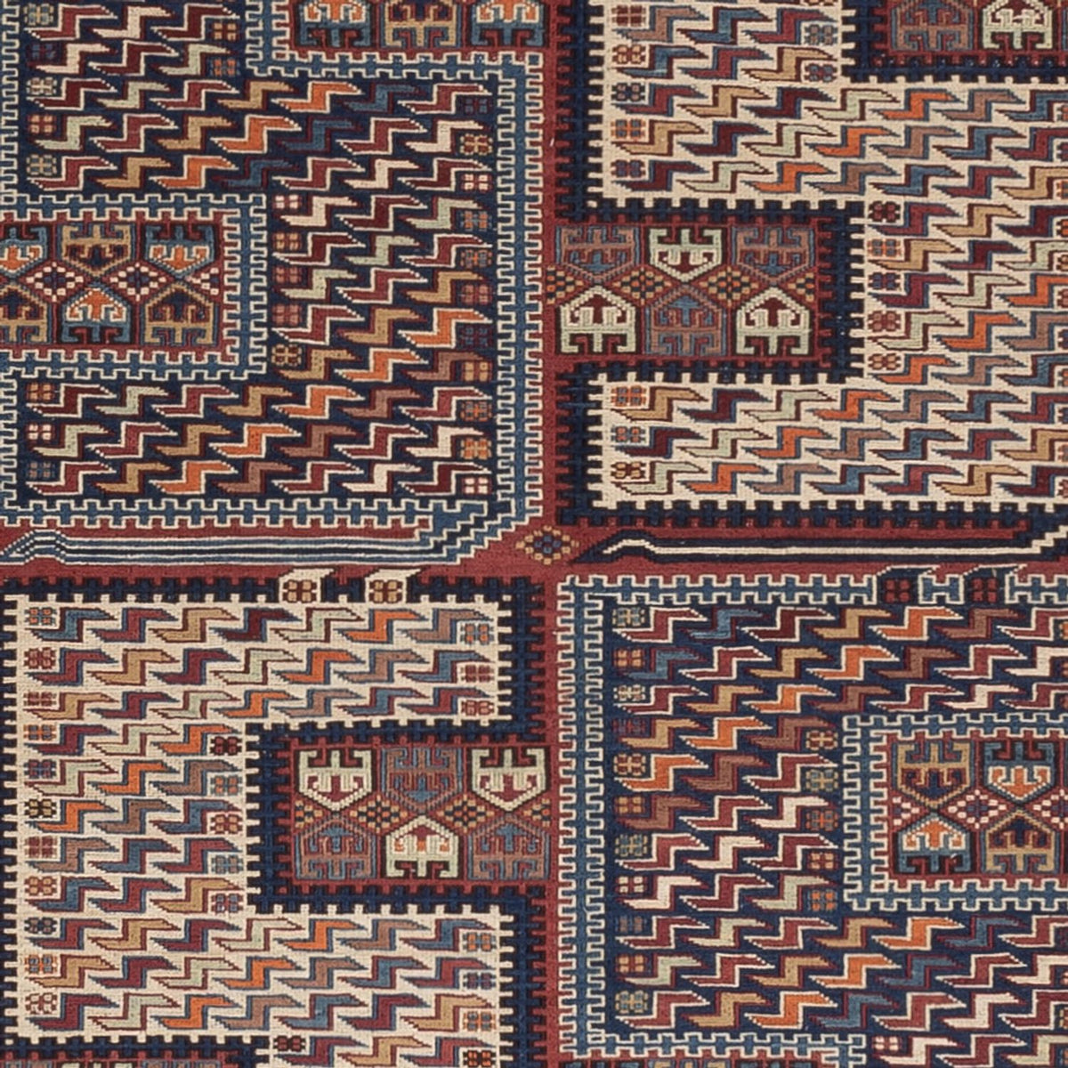 Kelim Rug - Oriental - Soumak - 215 x 159 cm - dark beige