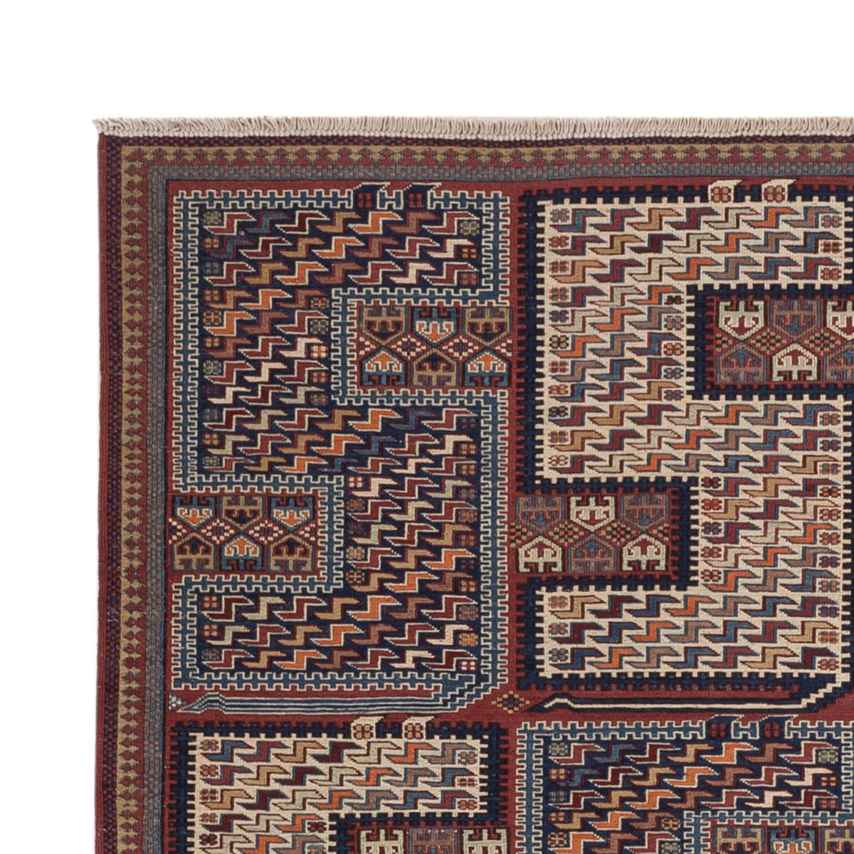 Kelim Rug - Oriental - Soumak - 215 x 159 cm - dark beige