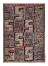 Kelim Rug - Oriental - Soumak - 214 x 155 cm - dark beige