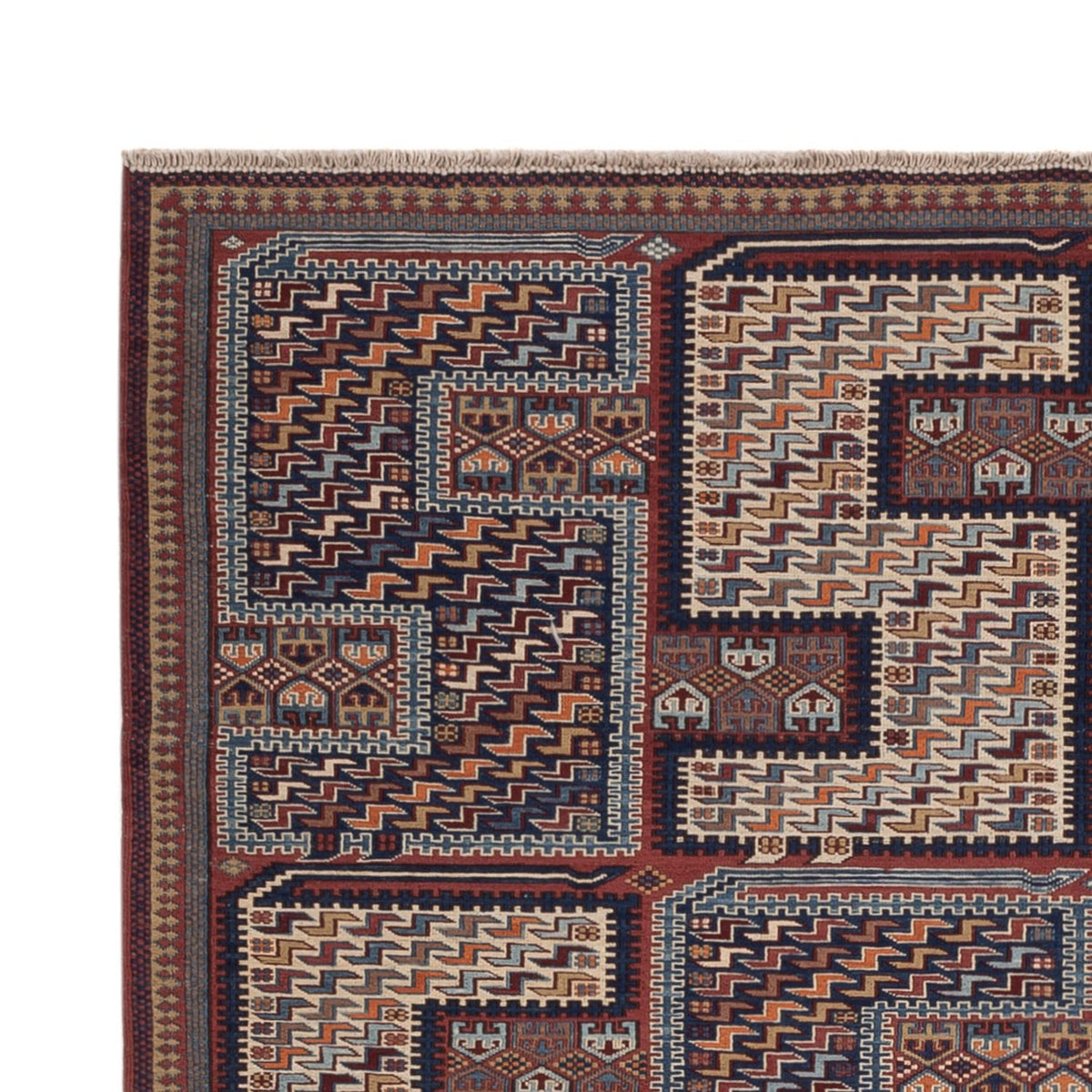 Kelim Rug - Oriental - Soumak - 214 x 155 cm - dark beige