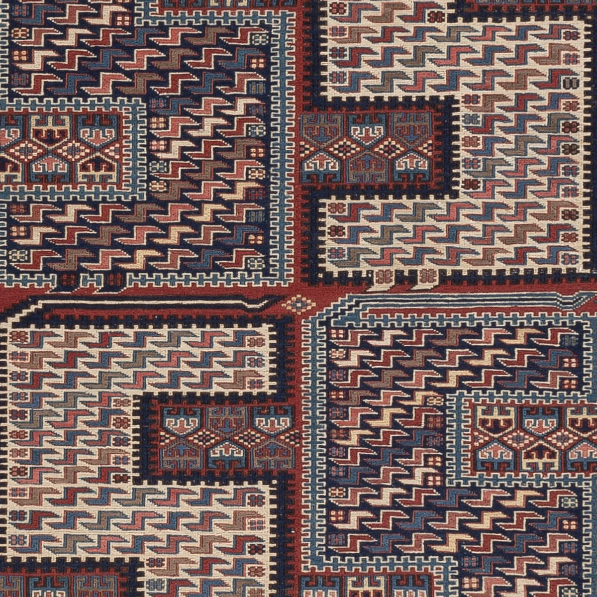 Kelim Rug - Oriental - Soumak - 223 x 156 cm - dark beige