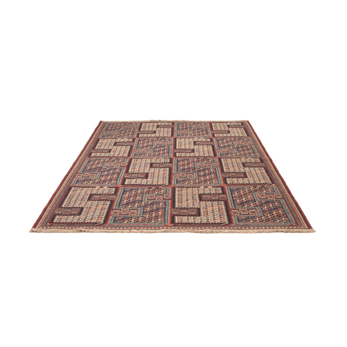 Kelim Rug - Oriental - Soumak - 223 x 156 cm - dark beige