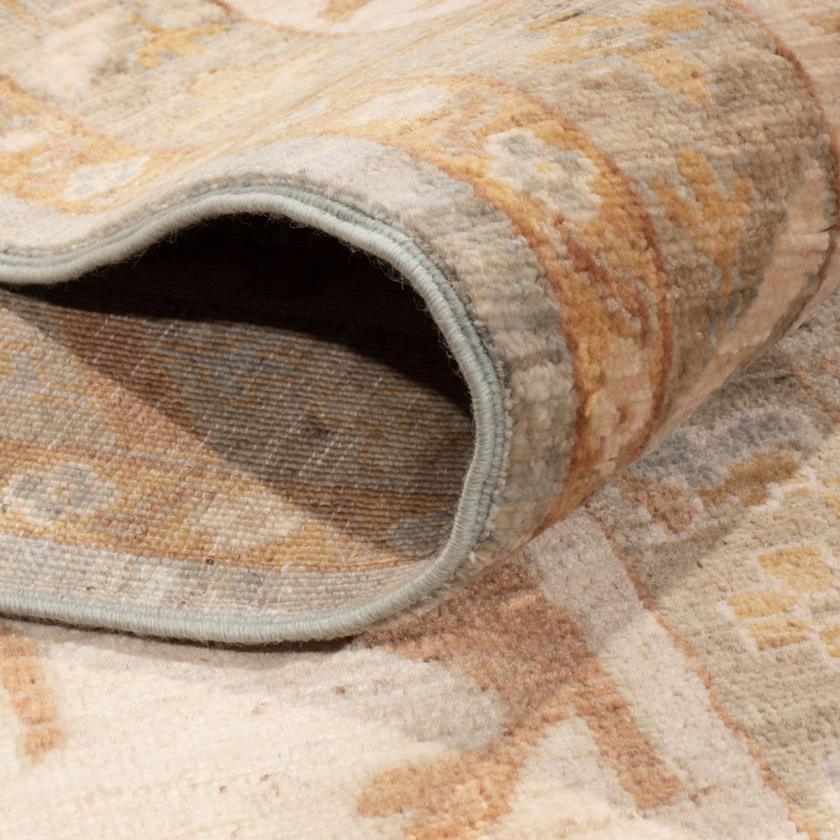 Ziegler Rug - Usak - 348 x 246 cm - light blue