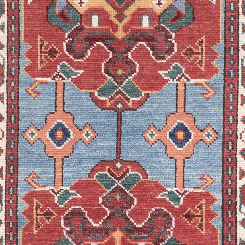 Runner Ziegler Rug - Kazak - 287 x 77 cm - blue