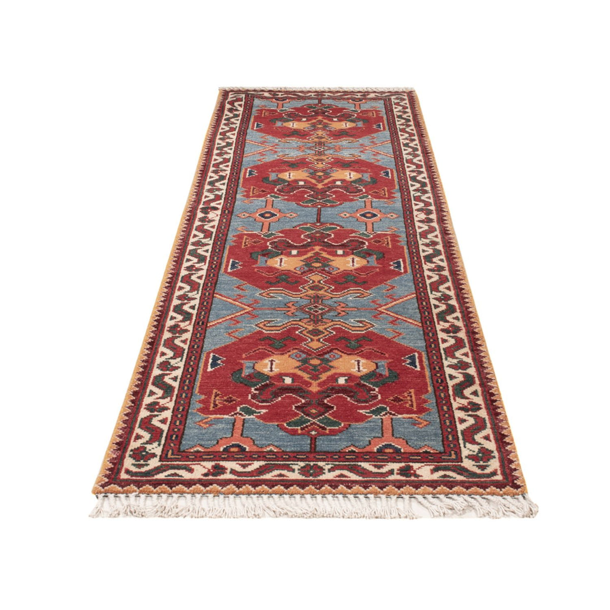 Runner Ziegler Rug - Kazak - 287 x 77 cm - blue