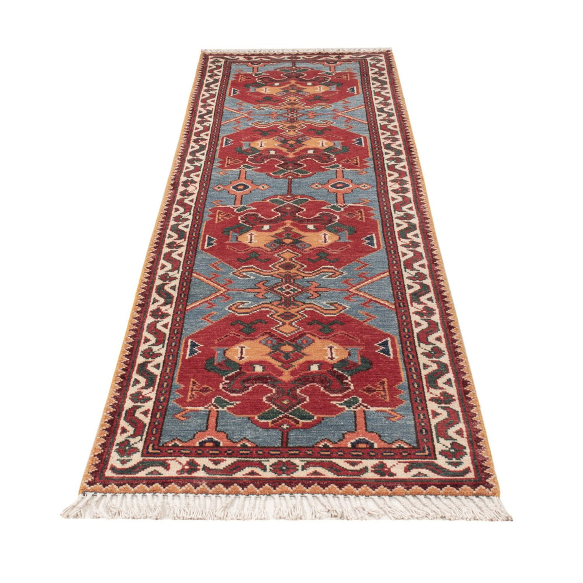Runner Ziegler Rug - Kazak - 287 x 75 cm - blue