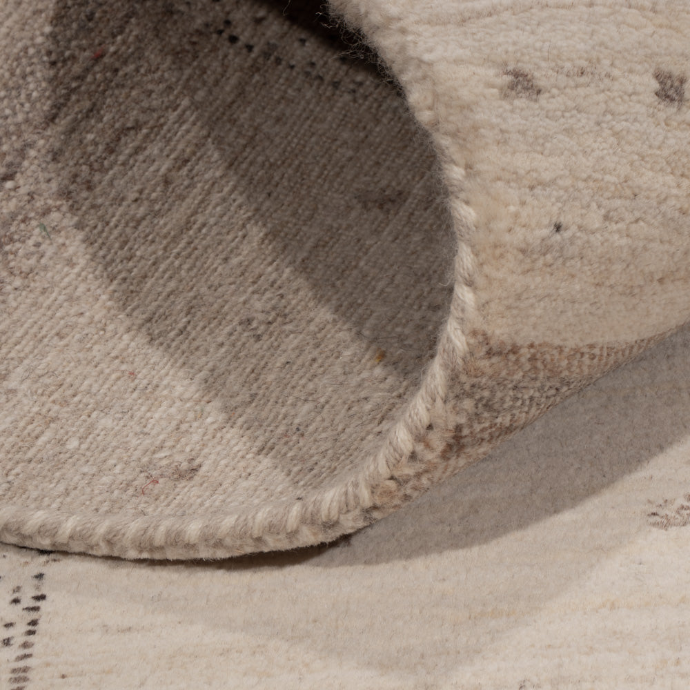 Gabbeh Rug - Loribaft Indus - 245 x 174 cm - light beige