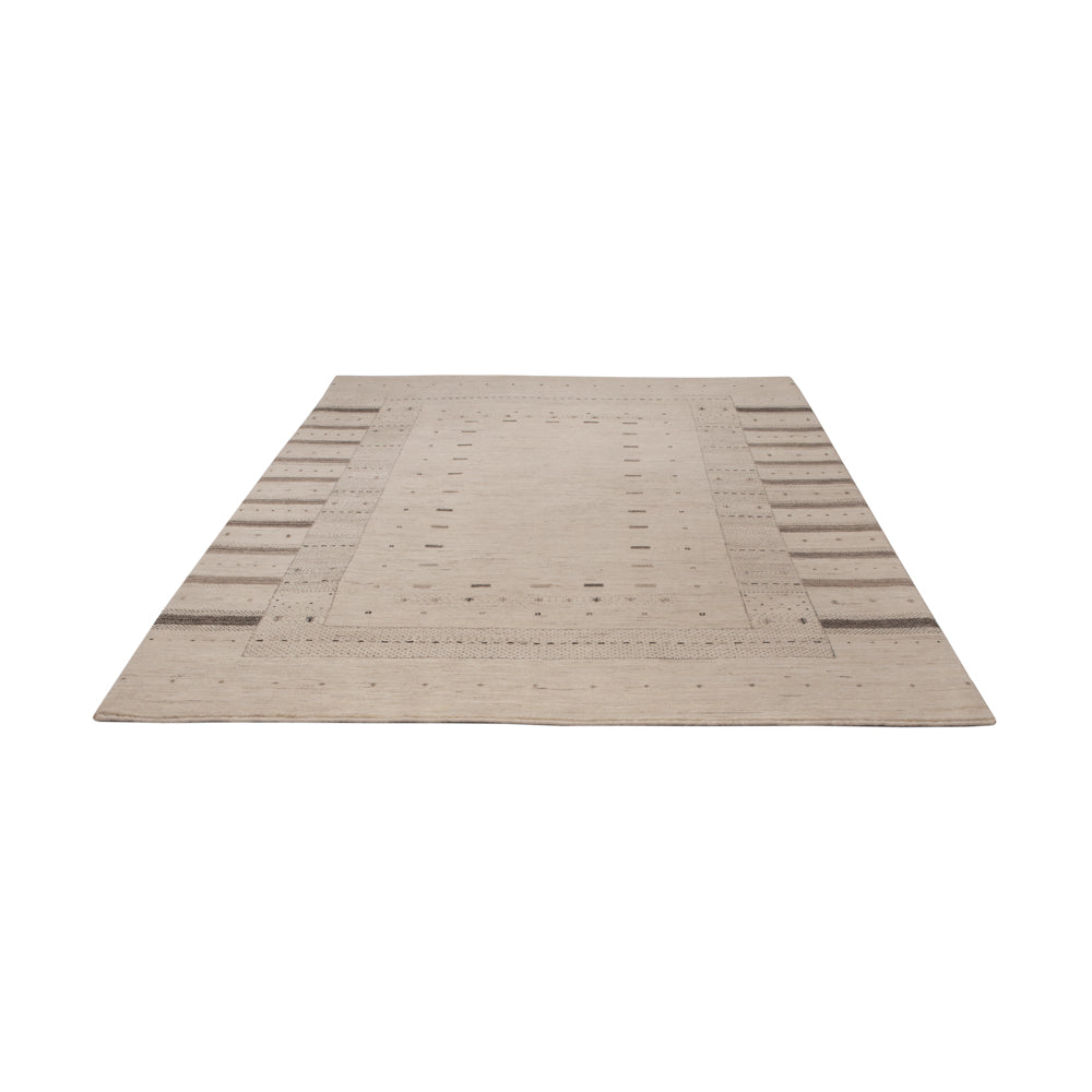 Gabbeh Rug - Loribaft Indus - 245 x 174 cm - light beige