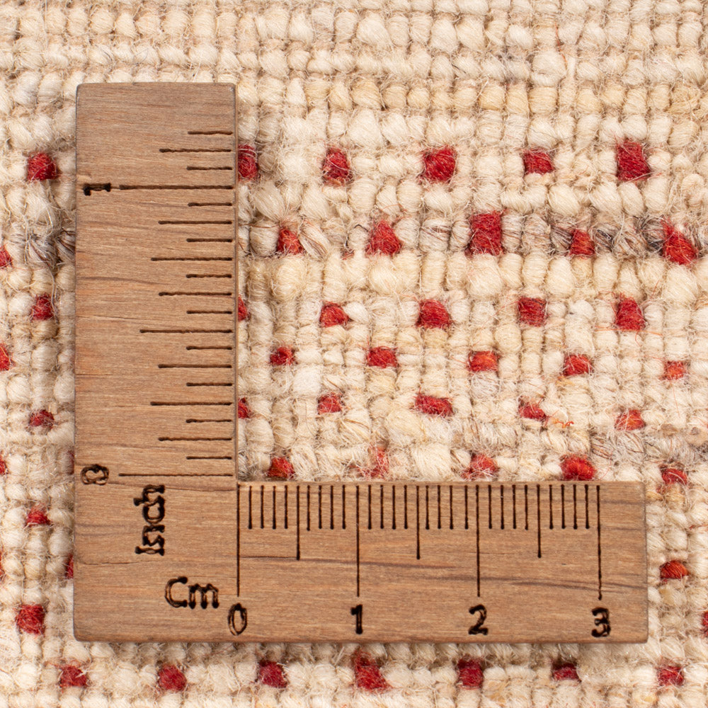 Gabbeh Rug - Loribaft Indus square  - 246 x 249 cm - light beige