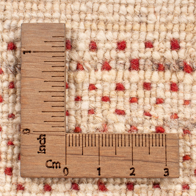 Gabbeh Rug - Loribaft Indus square  - 246 x 249 cm - light beige