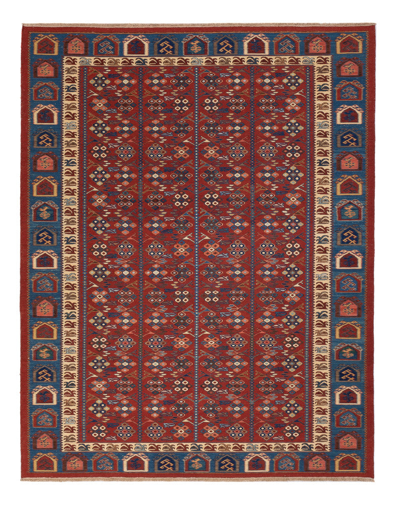 Kelim Rug - Oriental - Soumak - 228 x 175 cm - rust