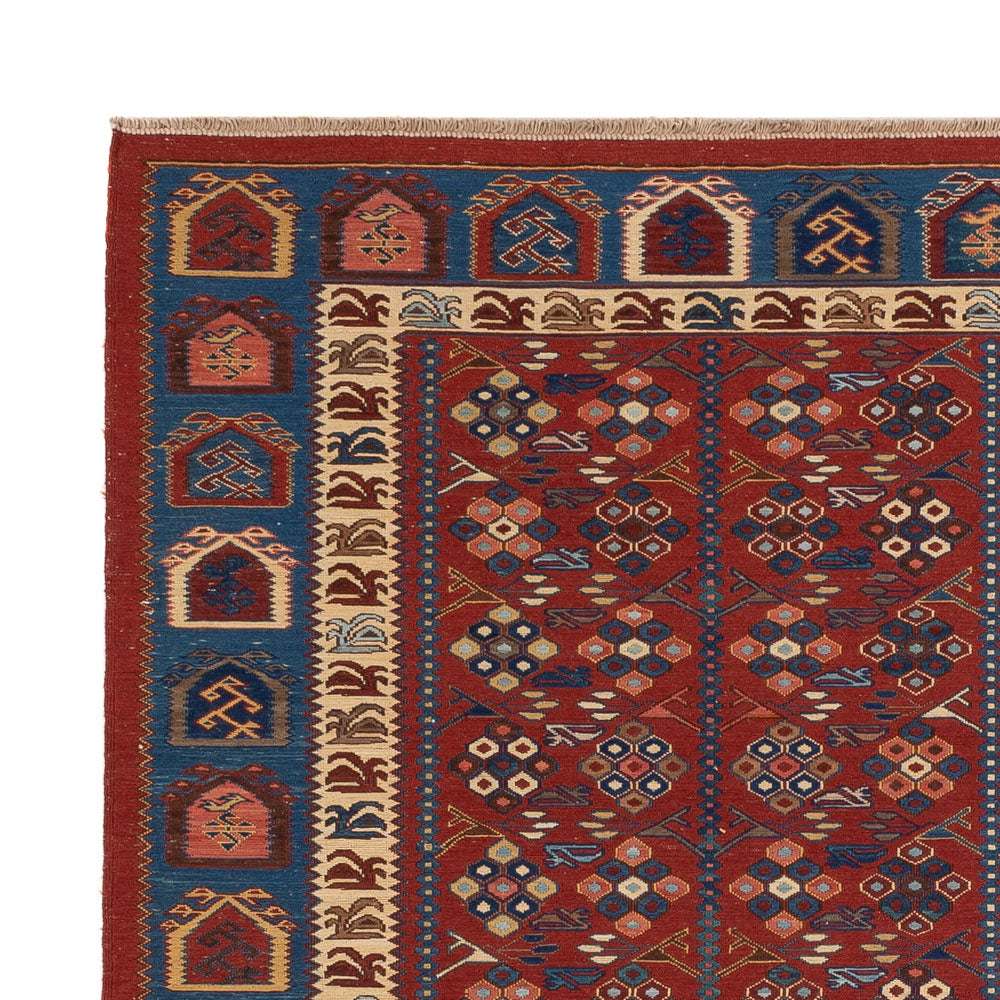 Kelim Rug - Oriental - Soumak - 228 x 175 cm - rust