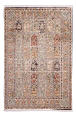 Silk Rug - Kashmir Silk - 315 x 214 cm - light beige