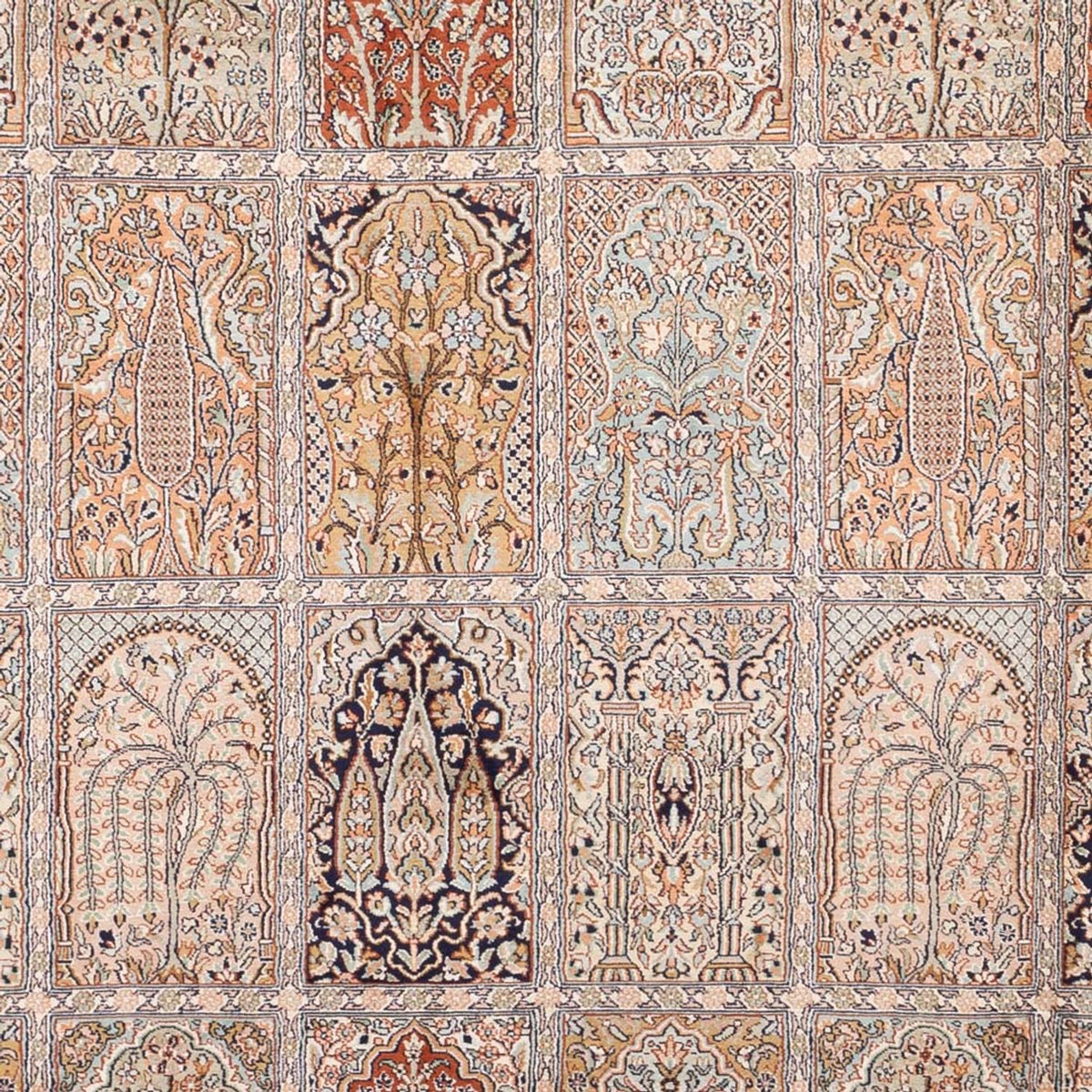 Silk Rug - Kashmir Silk - 315 x 214 cm - light beige