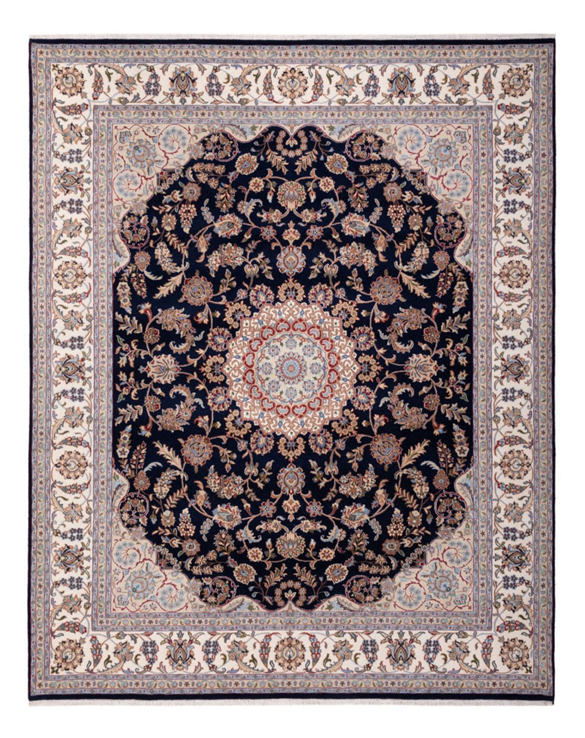 Oriental Rug - Nain - Indus - 309 x 251 cm - dark blue
