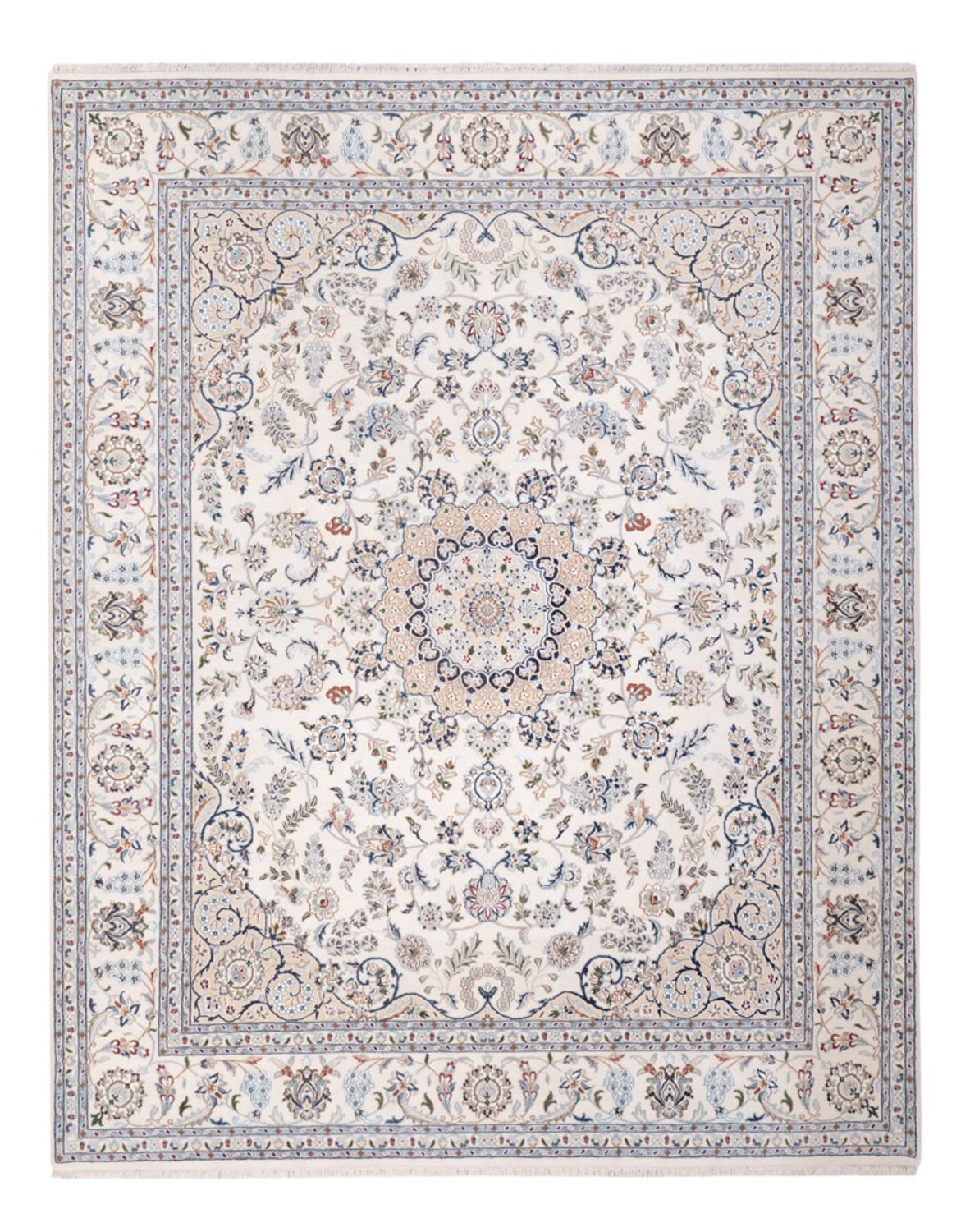 Oriental Rug - Nain - Indus - 303 x 241 cm - white