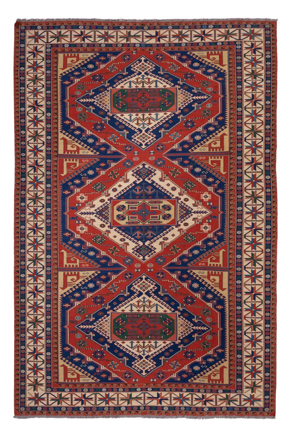 Kelim Rug - Oriental - Soumak - 320 x 212 cm - red