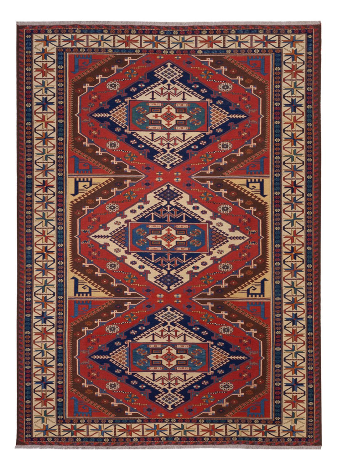 Kelim Rug - Oriental - Soumak - 282 x 204 cm - red