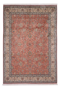 Silk Rug - Kashmir Silk - 268 x 184 cm - light red