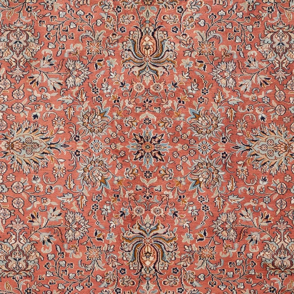 Silk Rug - Kashmir Silk - 268 x 184 cm - light red