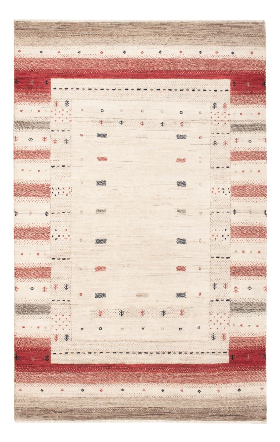 Gabbeh Rug - Loribaft Indus - 155 x 102 cm - beige