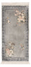 Silk Rug - Chinese Silk - 124 x 60 cm - silver