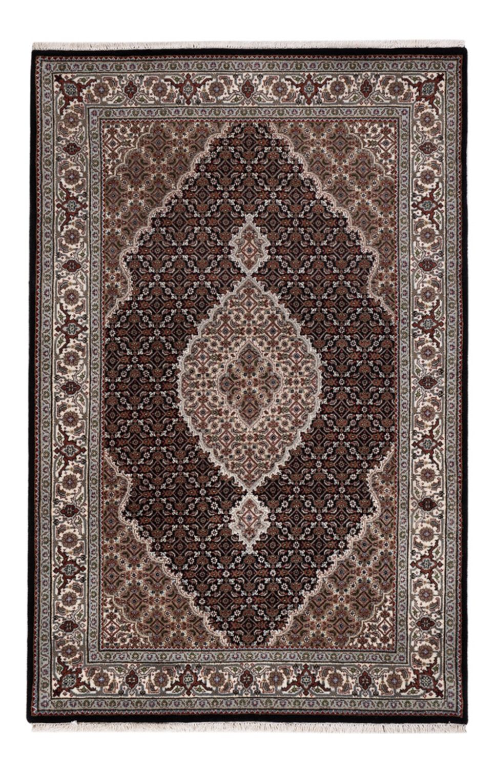 Oriental Rug - Tabriz - 188 x 123 cm - dark beige