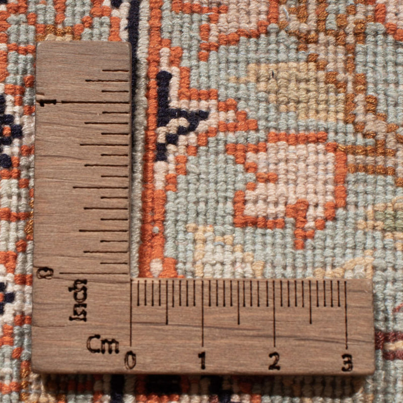 Runner Silk Rug - Kashmir Silk - 236 x 80 cm - dark beige