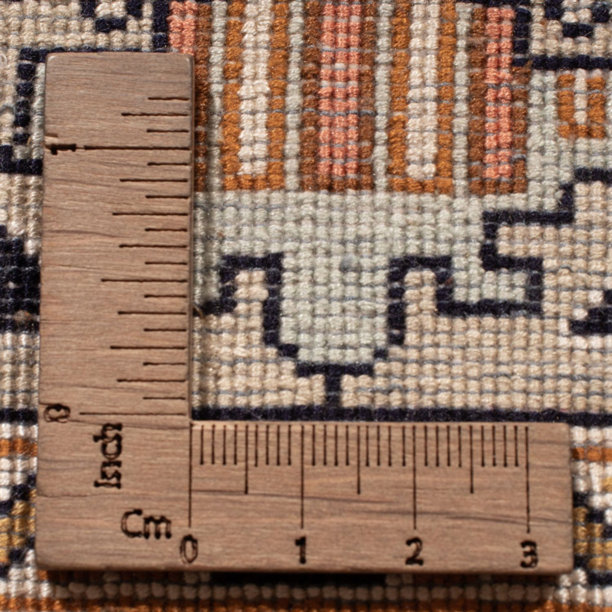 Runner Silk Rug - Kashmir Silk - 280 x 77 cm - dark beige