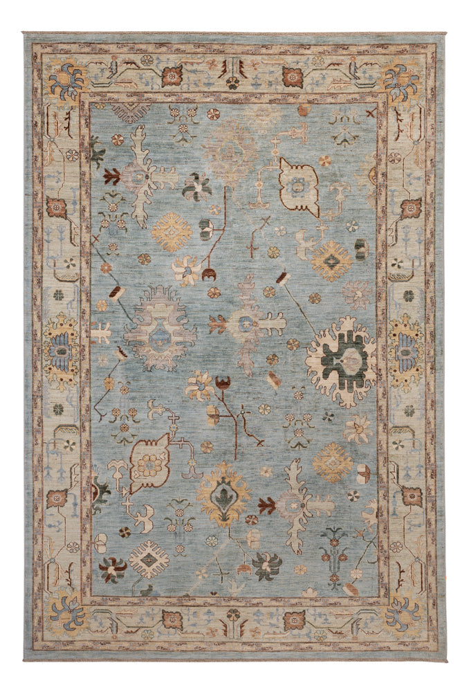 Ziegler Rug - Usak - 296 x 200 cm - light blue