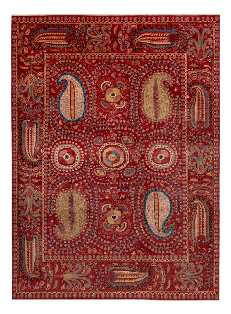 Designer Rug - 350 x 260 cm - red
