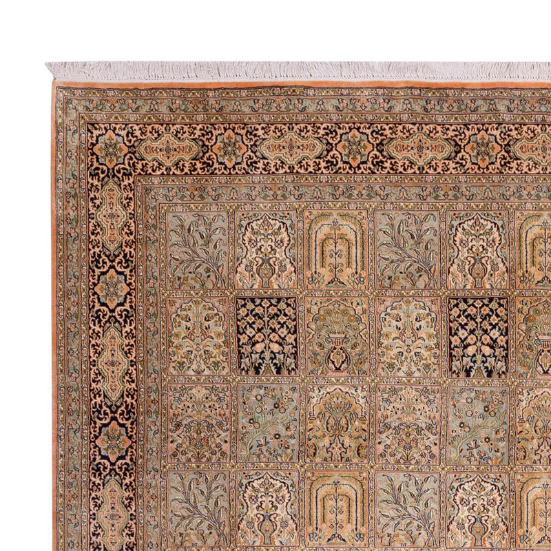 Silk Rug - Kashmir Silk - 378 x 273 cm - dark beige