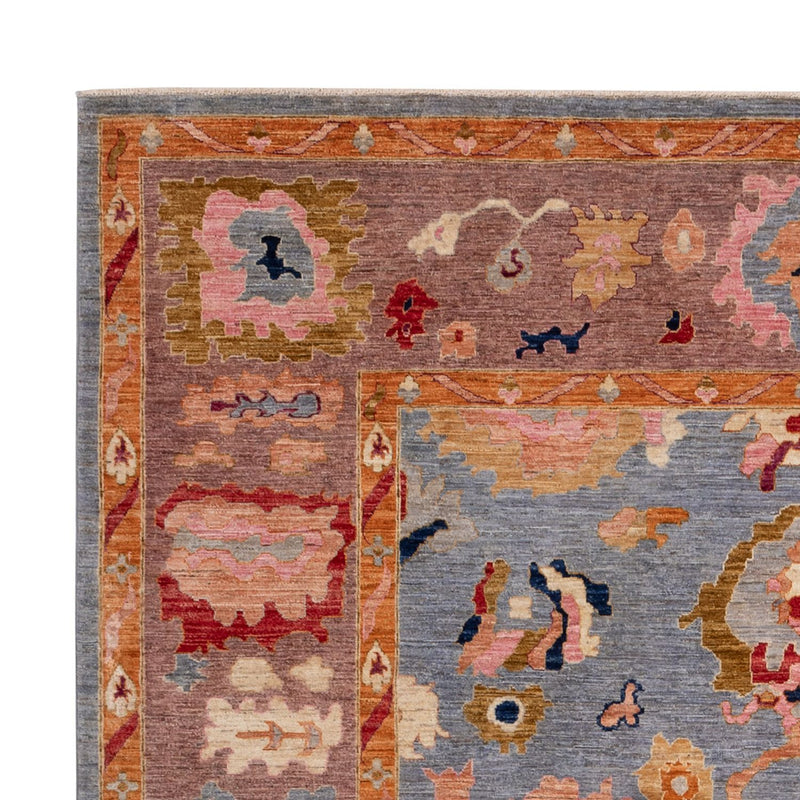 Ziegler Rug - Usak - 357 x 290 cm - light blue