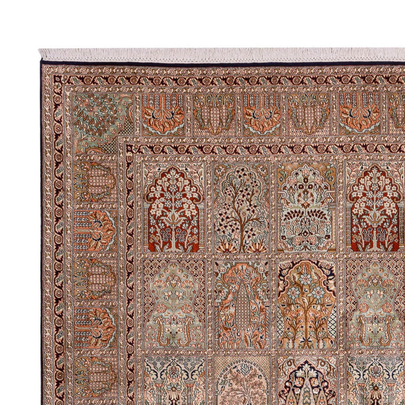 Silk Rug - Kashmir Silk - 362 x 274 cm - dark beige