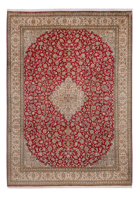Silk Rug - Kashmir Silk - 339 x 244 cm - red