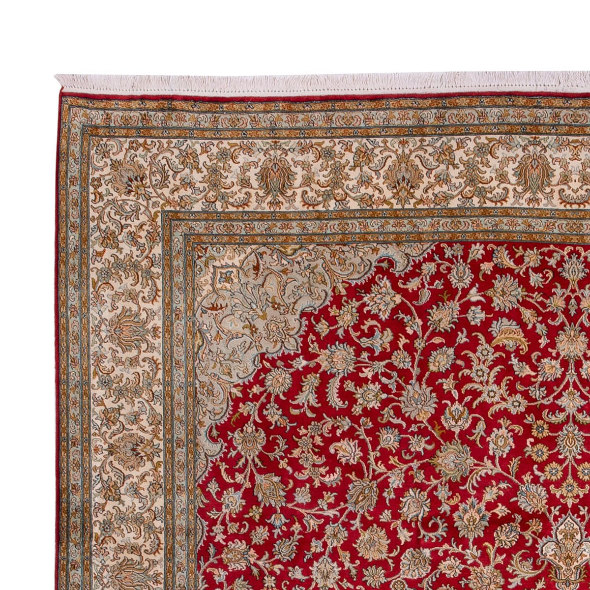 Silk Rug - Kashmir Silk - 339 x 244 cm - red