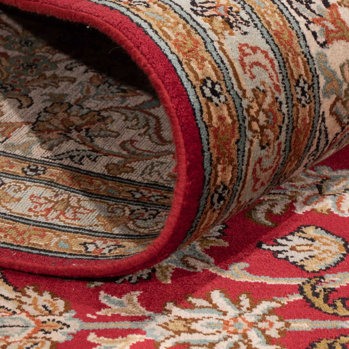 Silk Rug - Kashmir Silk - 339 x 244 cm - red