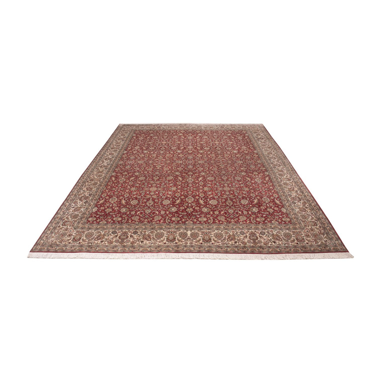 Silk Rug - Kashmir Silk - 369 x 279 cm - red