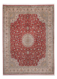 Silk Rug - Kashmir Silk - 321 x 245 cm - red