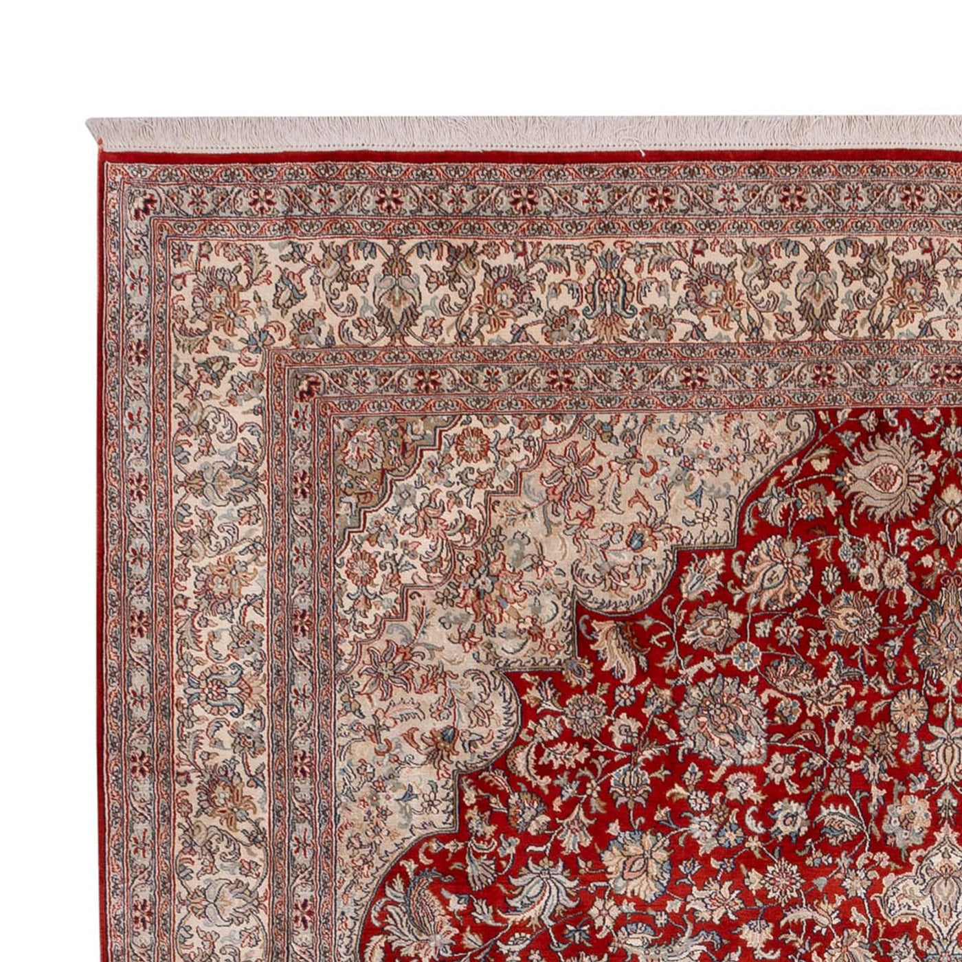 Seidenteppich - Kaschmir Seide - 332 x 245 cm - rot